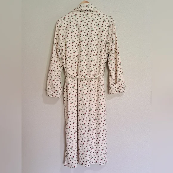 Ralph Lauren Floral Lined Robe XS/S 100% Cotton - Picture 11 of 14